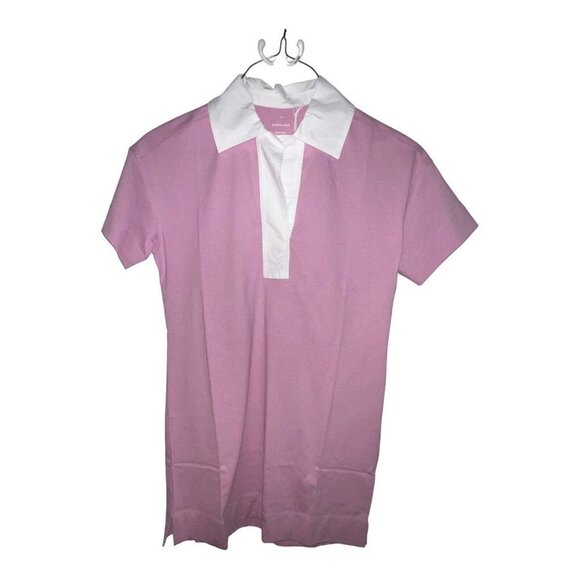 Everlane Womens The Organic Cotton Polo Dress Size XS Mauve Pink Short Sleeves - Picture 2 of 9